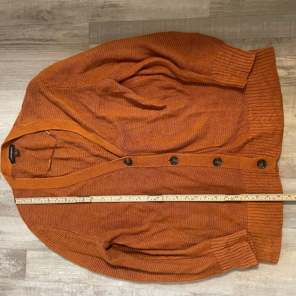 Banana Republic size XL Italian Linen Cardigan Sweater Rust - Picture 9 of 13